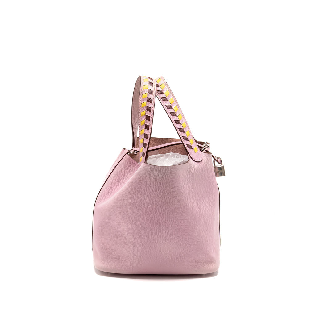 HERMES PICOTIN 22 LOCK BAG MULTICOLOUR HANDLE EPSOM MAUVE SYLVESTRE SHW