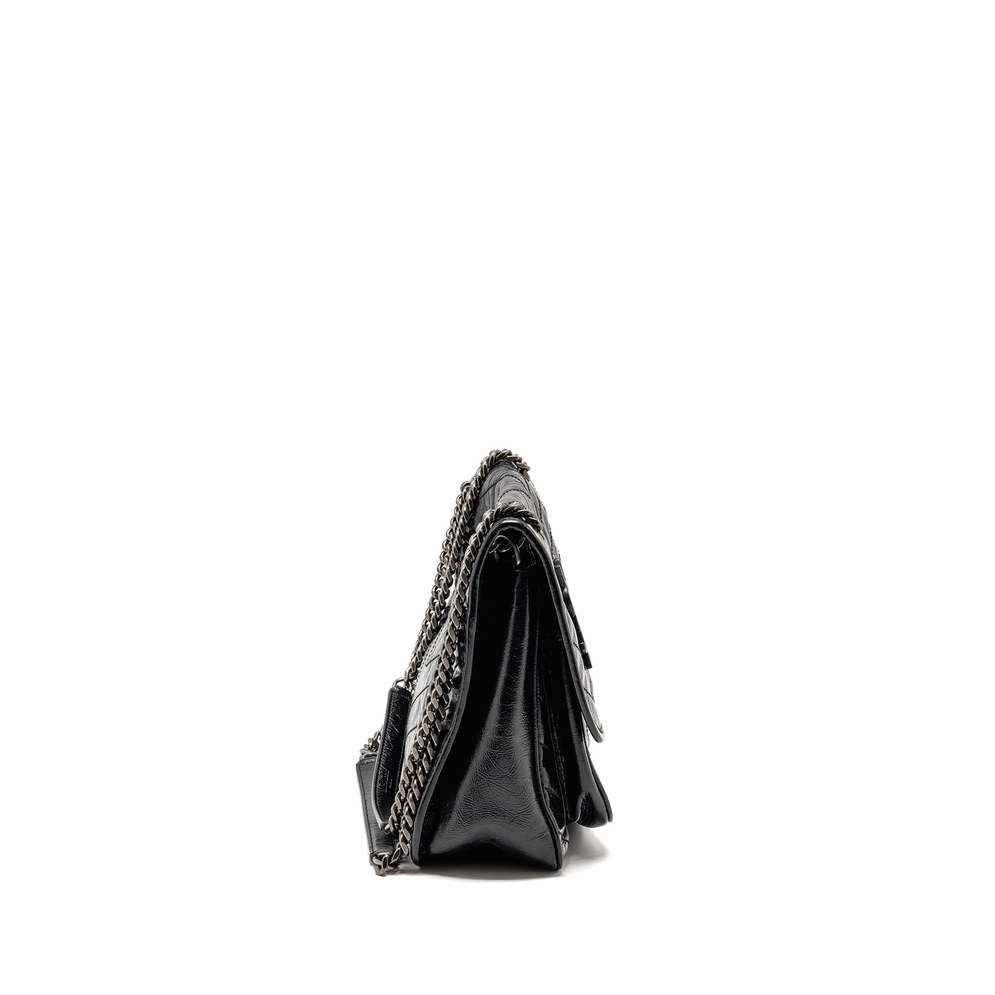 SAINT LAURENT/YSL MEDIUM NIKI CHAIN BAG VINTAGE CALFSKIN BLACK SHW