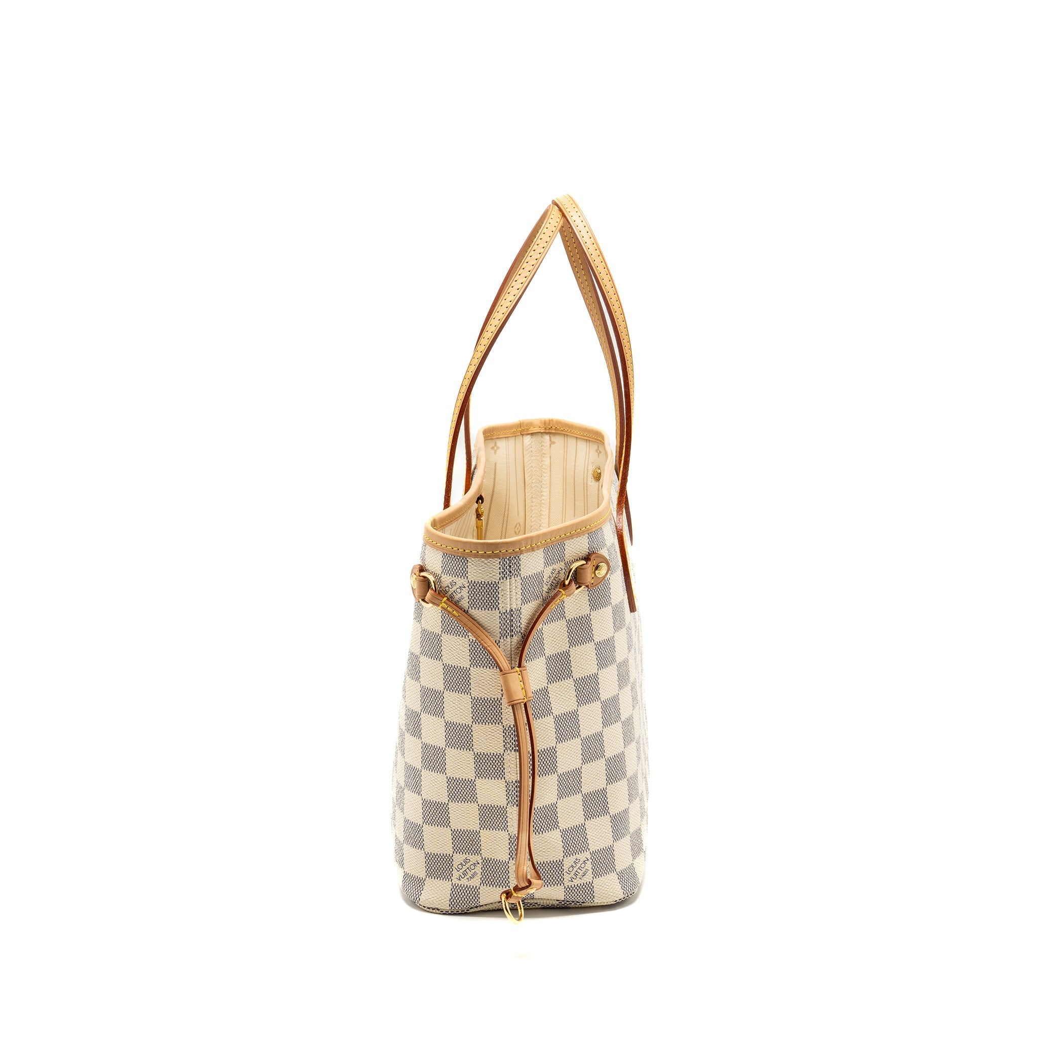 LOUIS VUITTON NEVERFULL PM DAMIER AZUR GHW