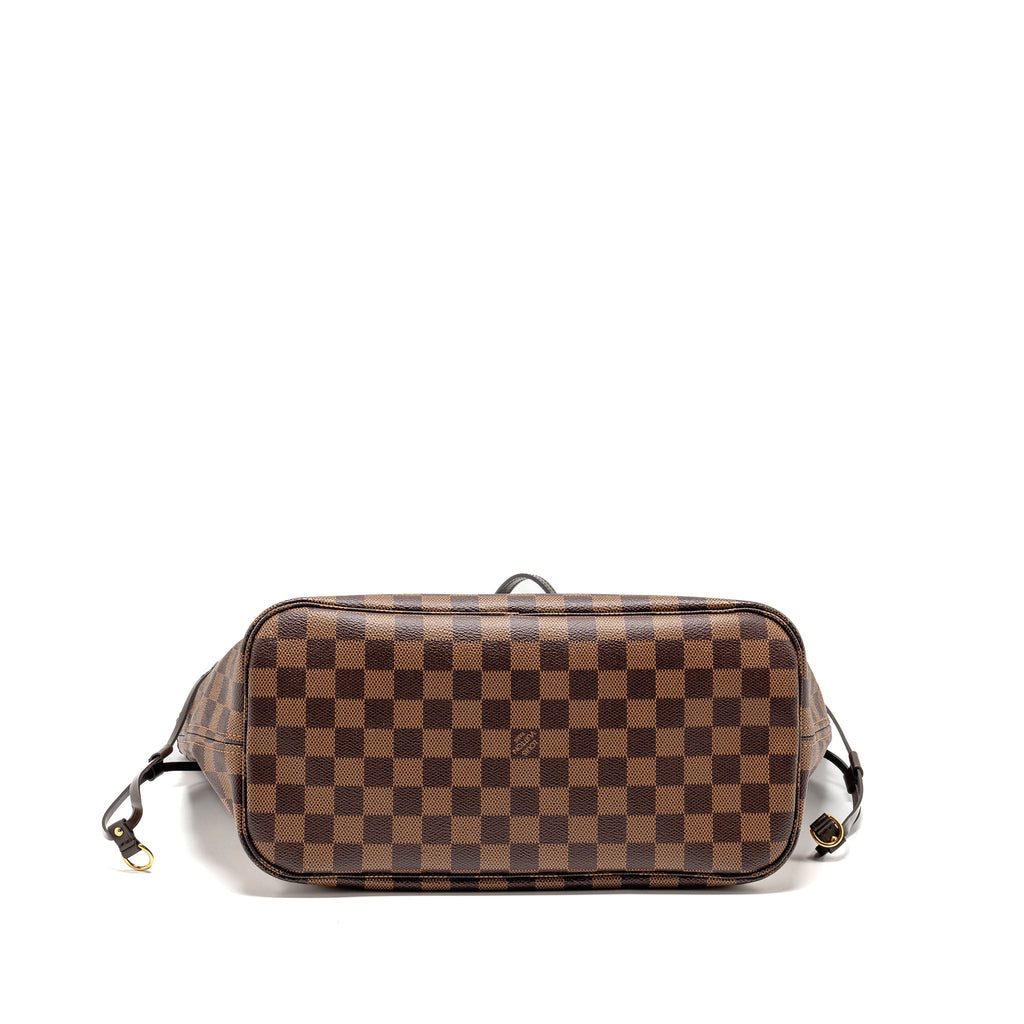 LOUIS VUITTON NEVERFULL MM DAMIER EBENE CANVAS GHW