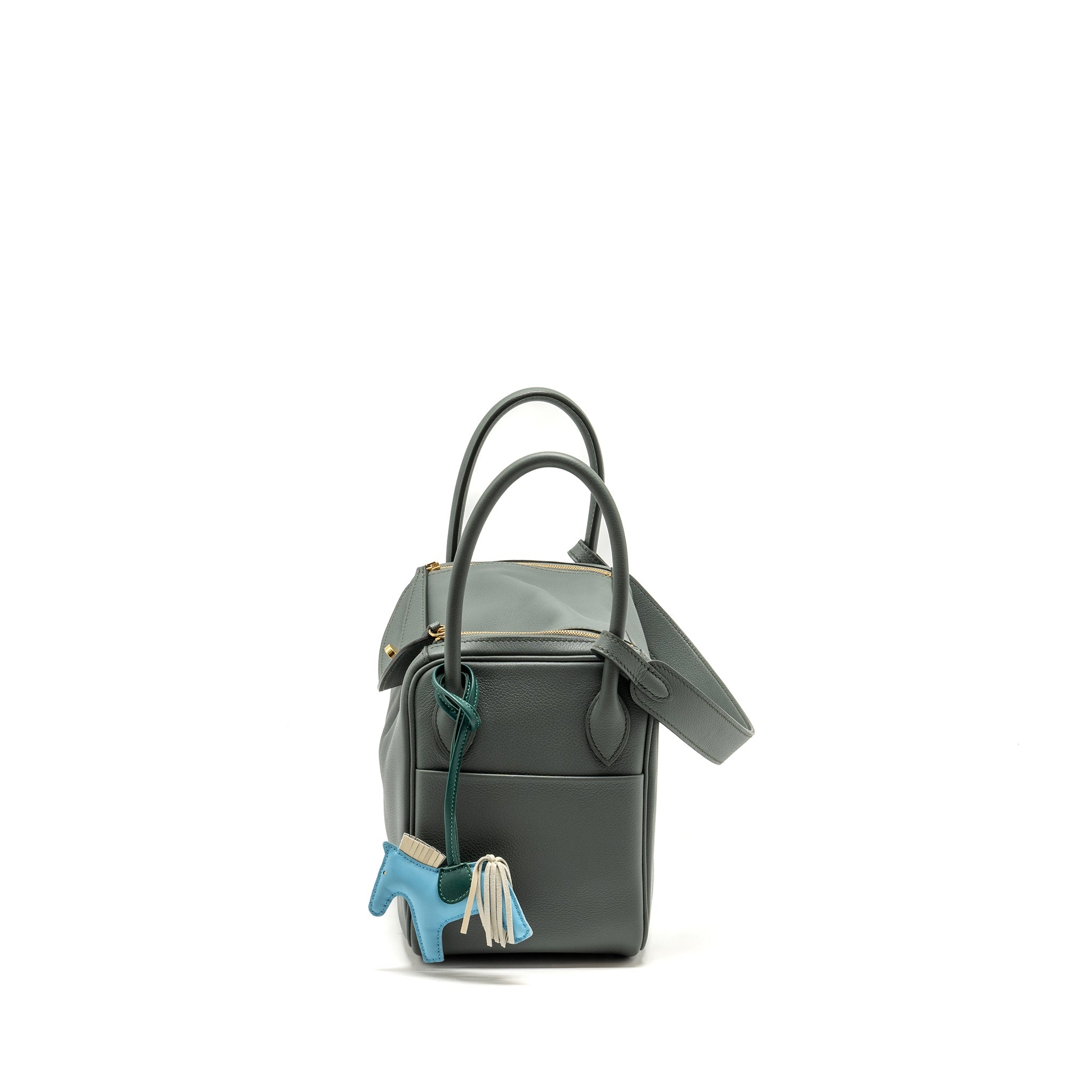 HERMES LINDY 26 EVERCOLOR VERT AMANDE GHW