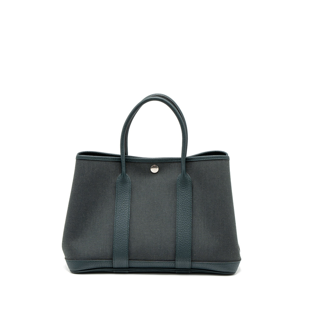 HERMES GARDEN PARTY 30 CANVAS / NEGONDA VERT ROUSSEAU / VERT CYPRES SHW