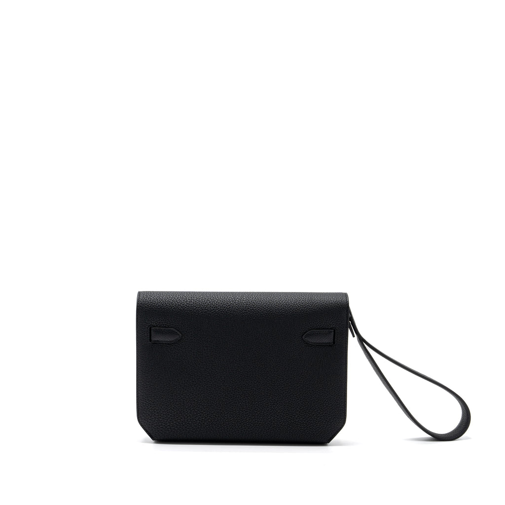 HERMES POCHETTE KELLY DEPECHES 25 TOGO BLACK SHW
