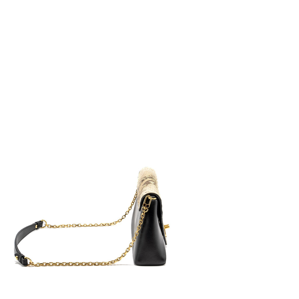 LOUIS VUITTON LOVE NOTE BAG PYTHON/CALFSKIN BLACK/MULTICOLOUR GHW