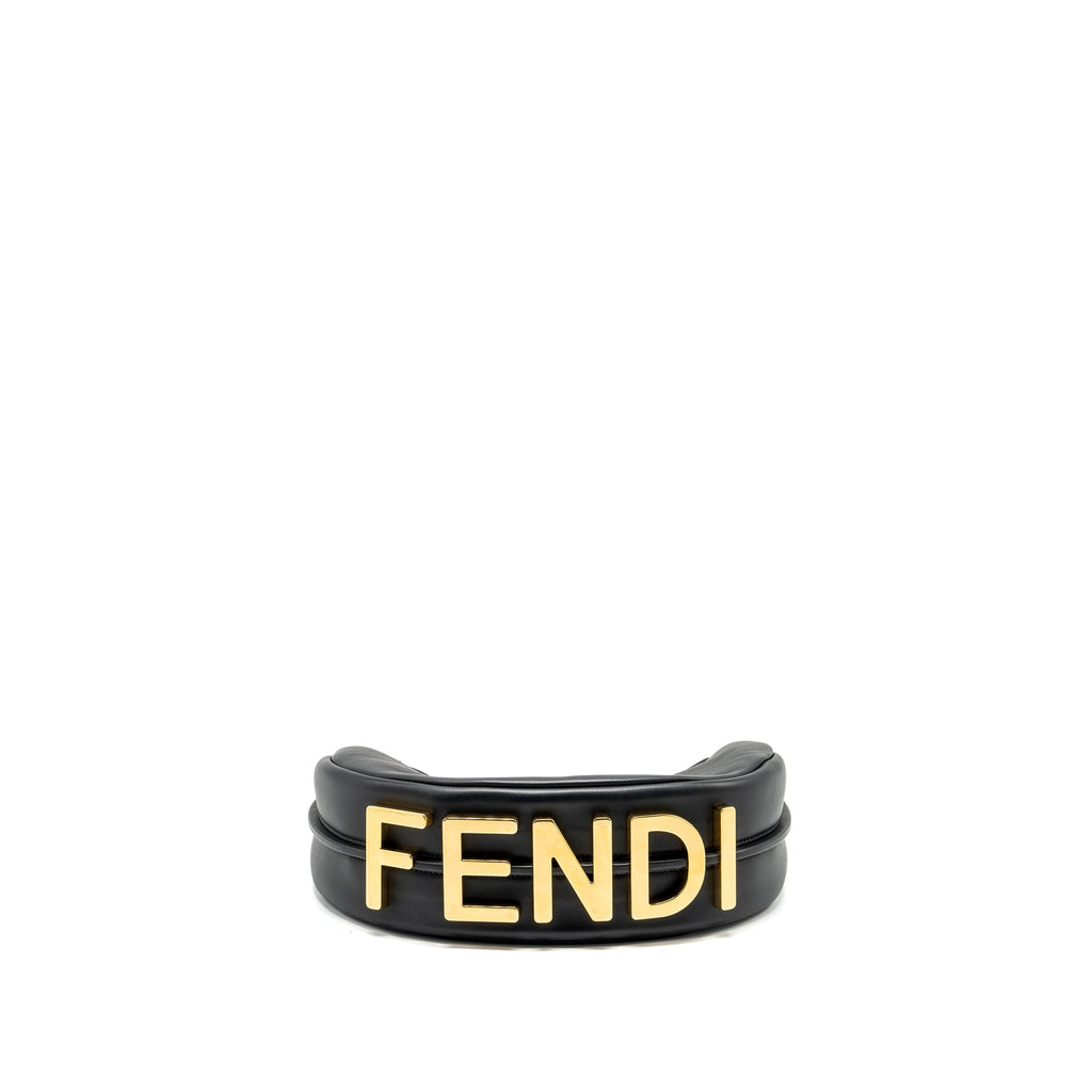 FENDI SMALL FENDIGRAPHY BAG CALFSKIN BLACK GHW