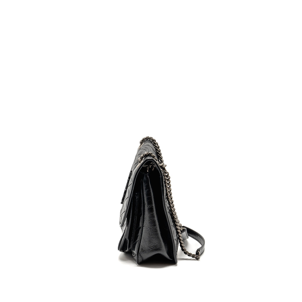SAINT LAURENT/YSL MEDIUM NIKI CHAIN BAG VINTAGE CALFSKIN BLACK SHW