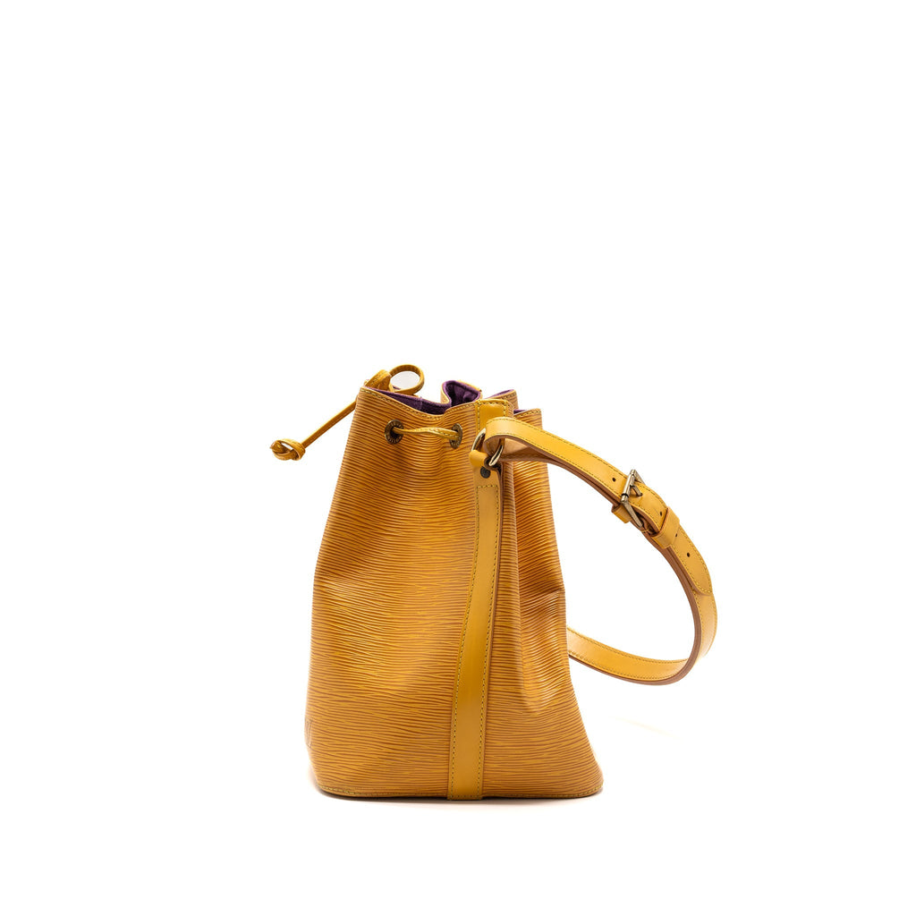 LOUIS VUITTON VINTAGE PETIT NOE EPI YELLOW GHW