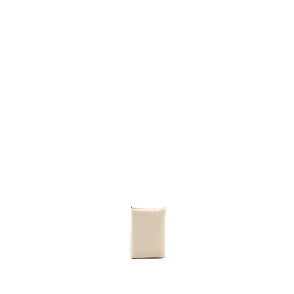 HERMES CALVI DUO CARD HOLDER EPSOM NATA SHW