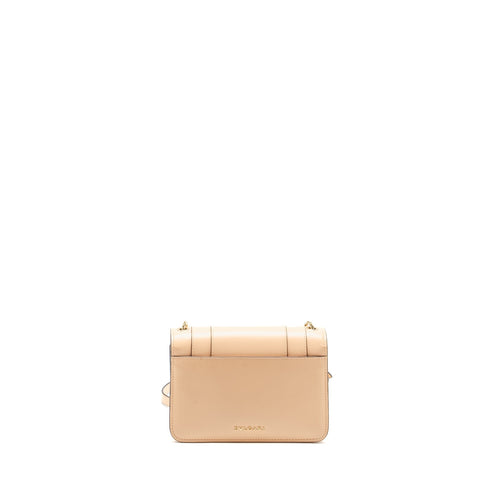 BVLGARI SERPENTI FOREVER FLAP BAG CALFSKIN PEACH LGHW