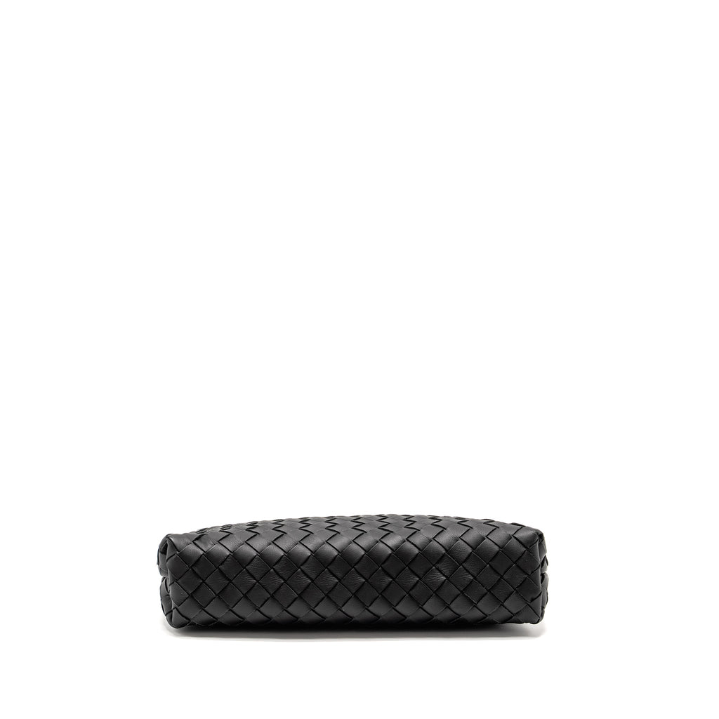 BOTTEGA VENETA INTRECCIATO POUCH CALFSKIN BLACK SHW