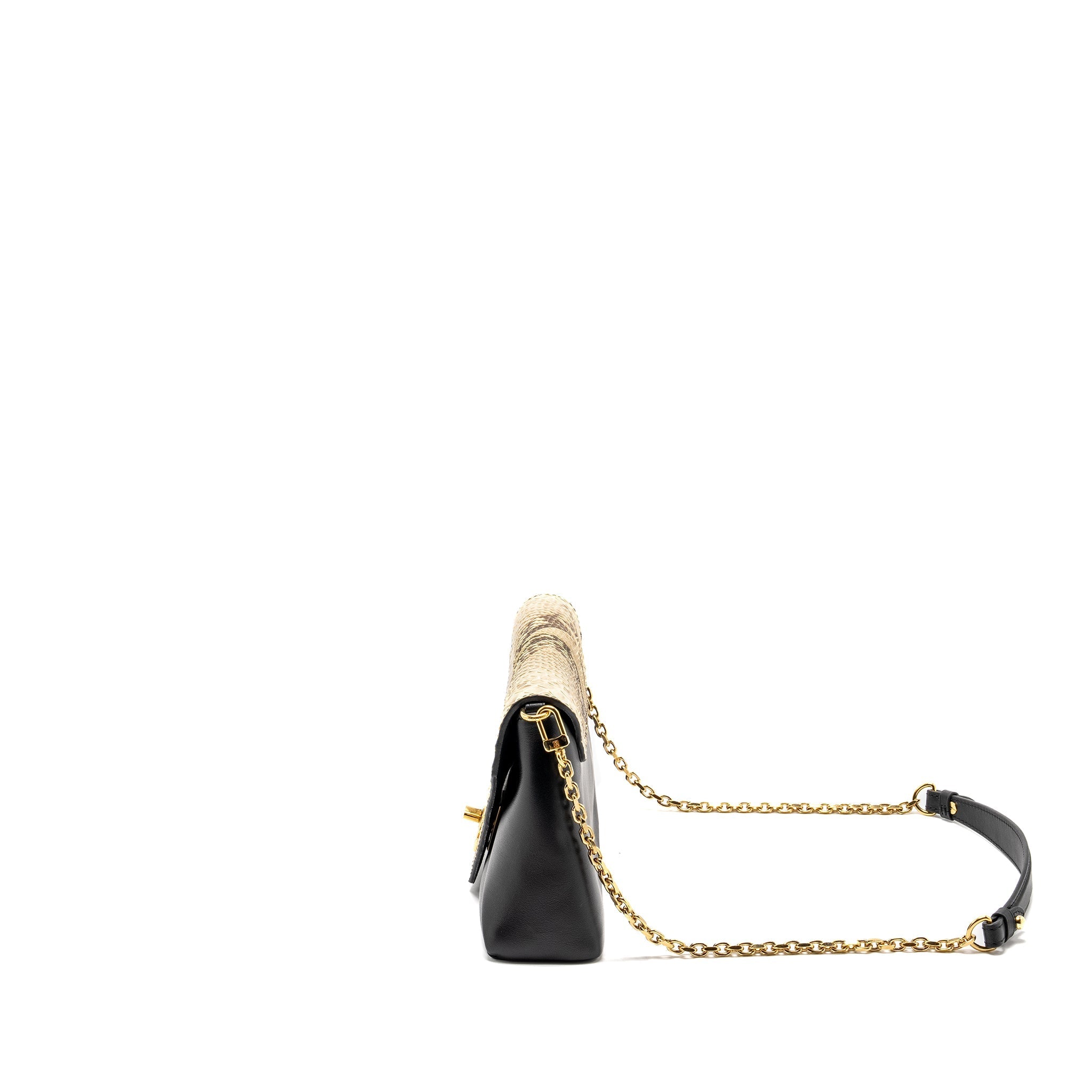 LOUIS VUITTON LOVE NOTE BAG PYTHON/CALFSKIN BLACK/MULTICOLOUR GHW