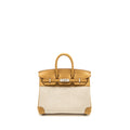 HERMES BIRKIN 25 TOILE SWIFT/CANVAS BISCUIT SHW