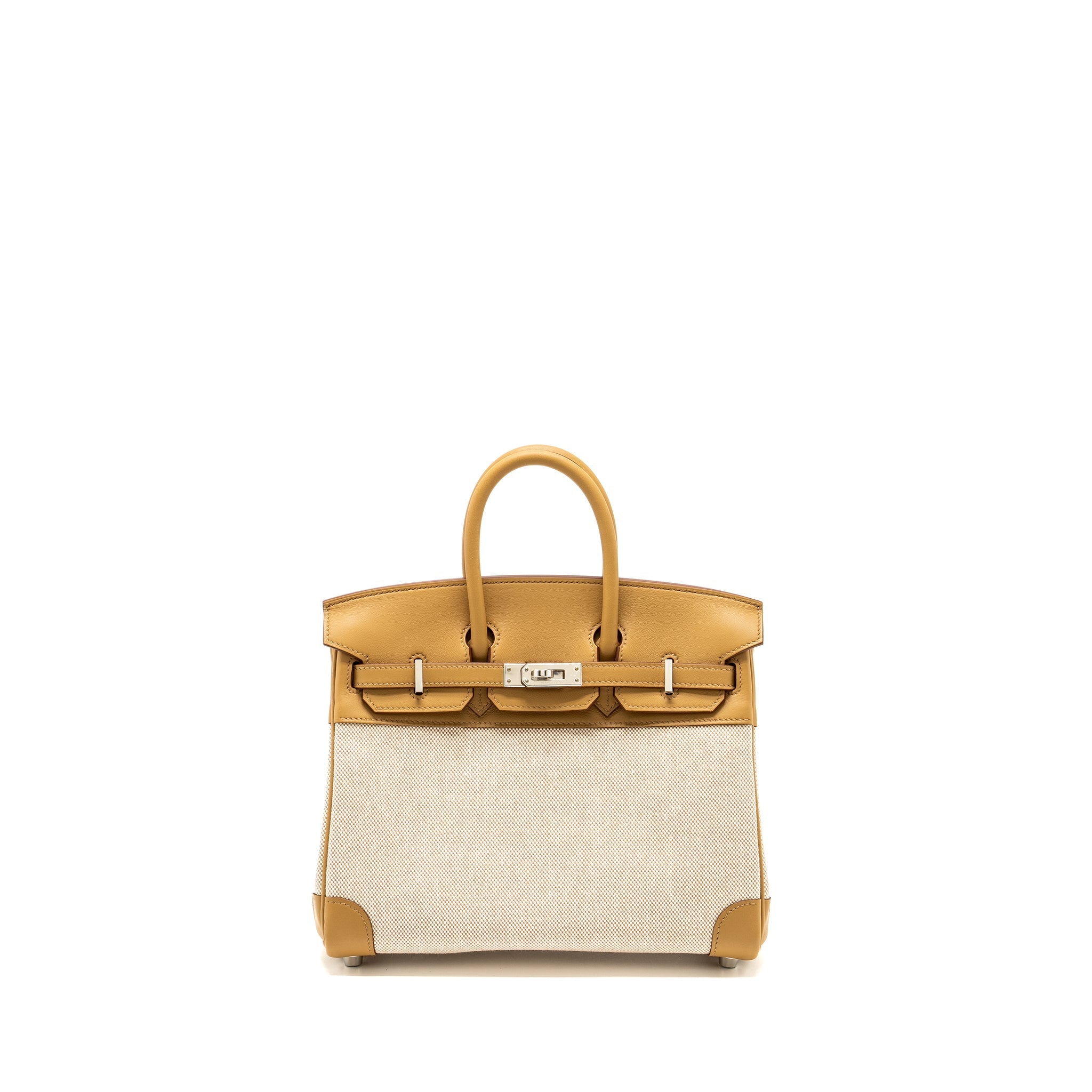 HERMES BIRKIN 25 TOILE SWIFT/CANVAS BISCUIT SHW
