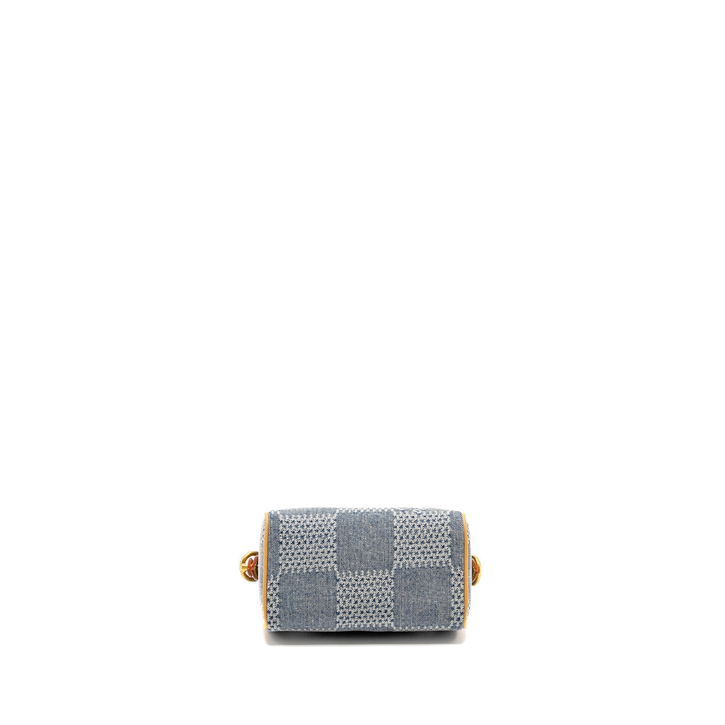 LOUIS VUITTON SPEEDY 18 BANDOULIERE DEMIER DENIM CANVAS GHW
