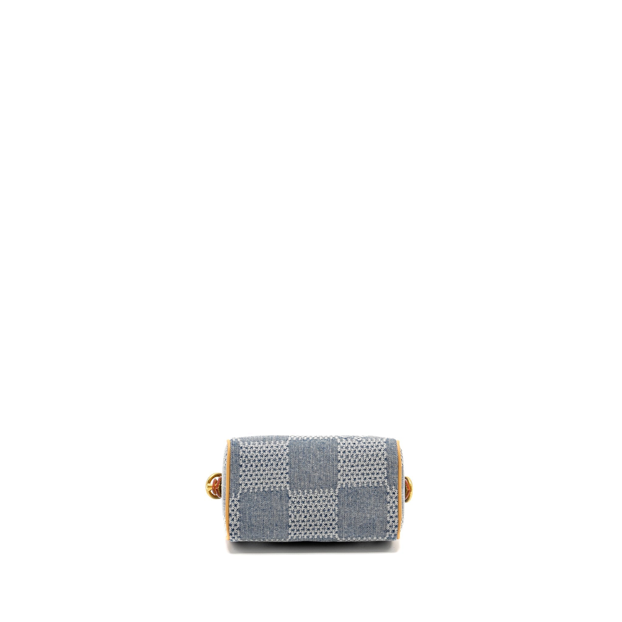 LOUIS VUITTON SPEEDY 18 BANDOULIERE DEMIER DENIM CANVAS GHW
