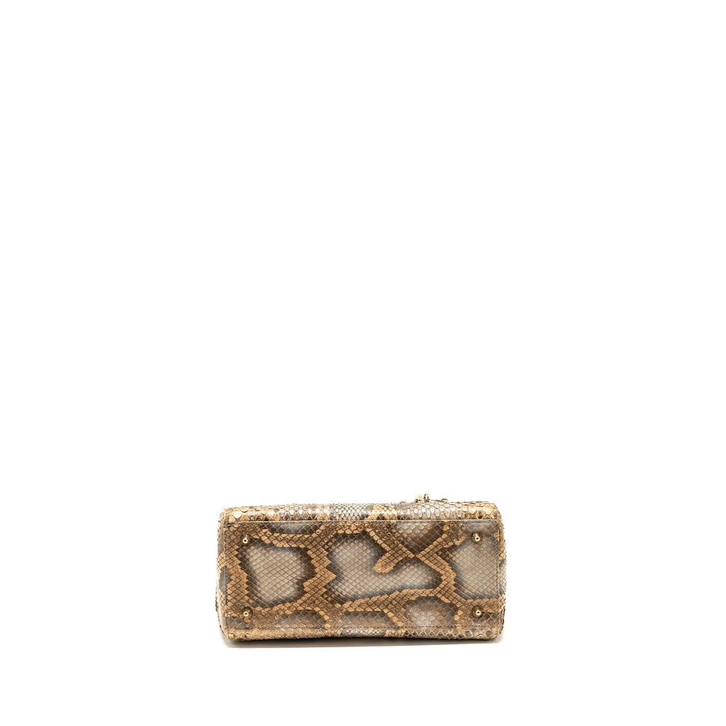 DIOR MEDIUM LADY DIOR PYTHON MULTICOLOUR LGHW