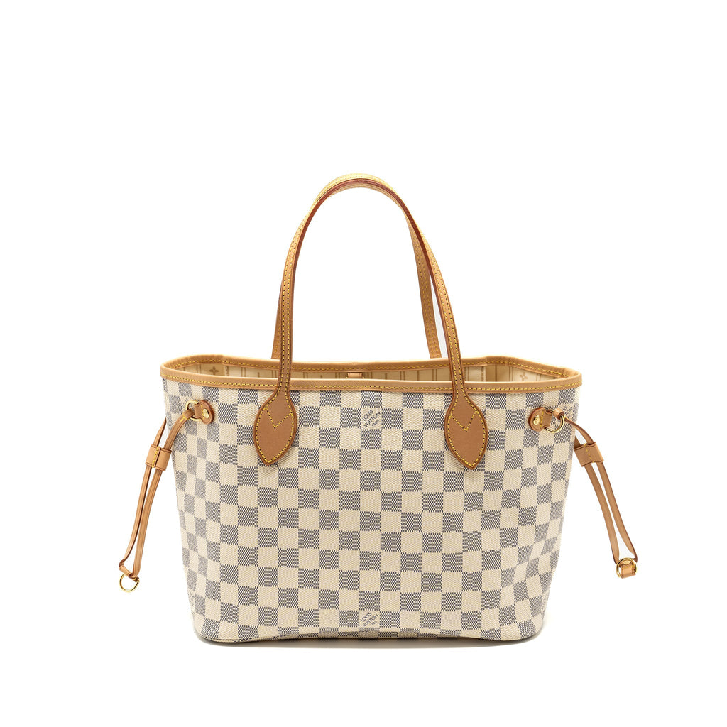LOUIS VUITTON NEVERFULL PM DAMIER AZUR GHW