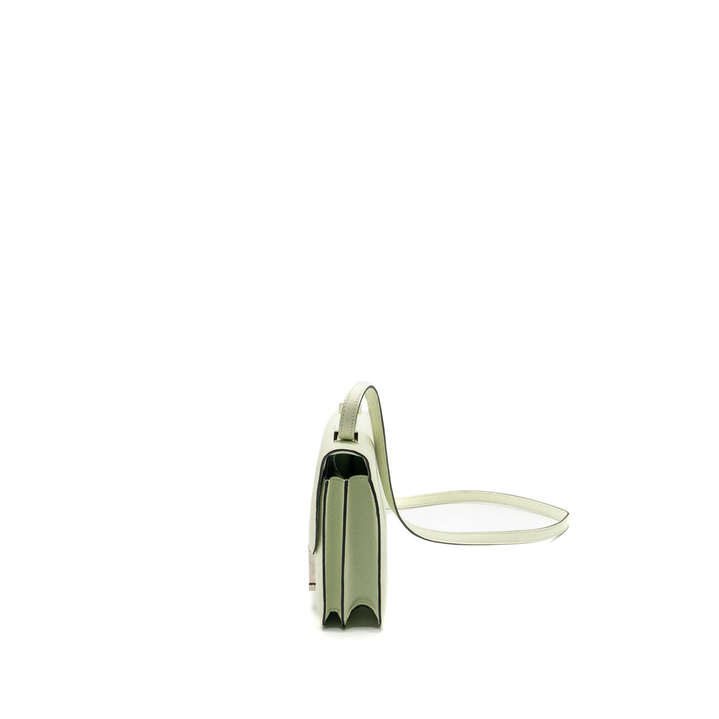 HERMES MINI CONSTANCE EPSOM VERT FIZZ SHW