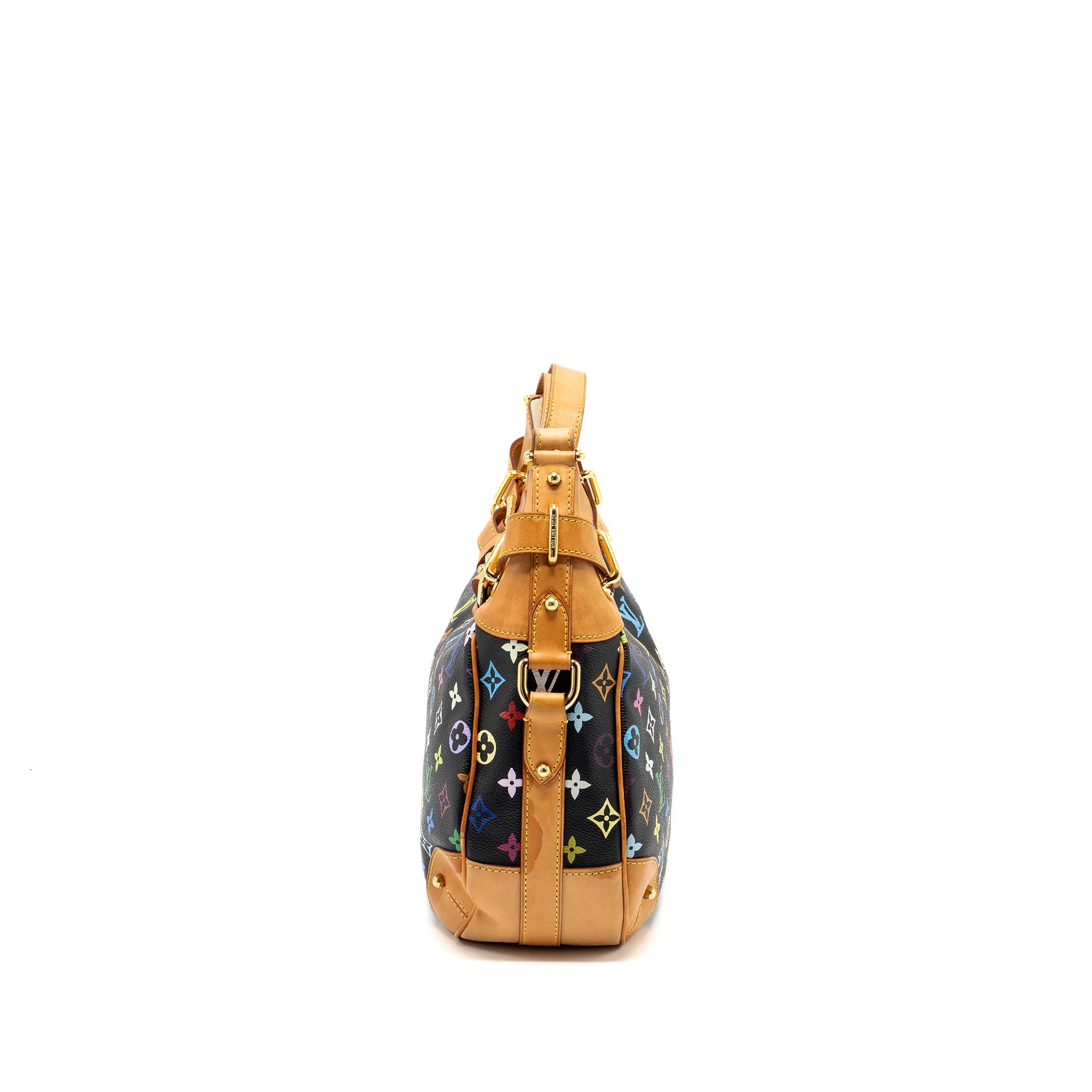 LOUIS VUITTON GRETA BAG MONOGRAM MULTICOLOR BLACK GHW