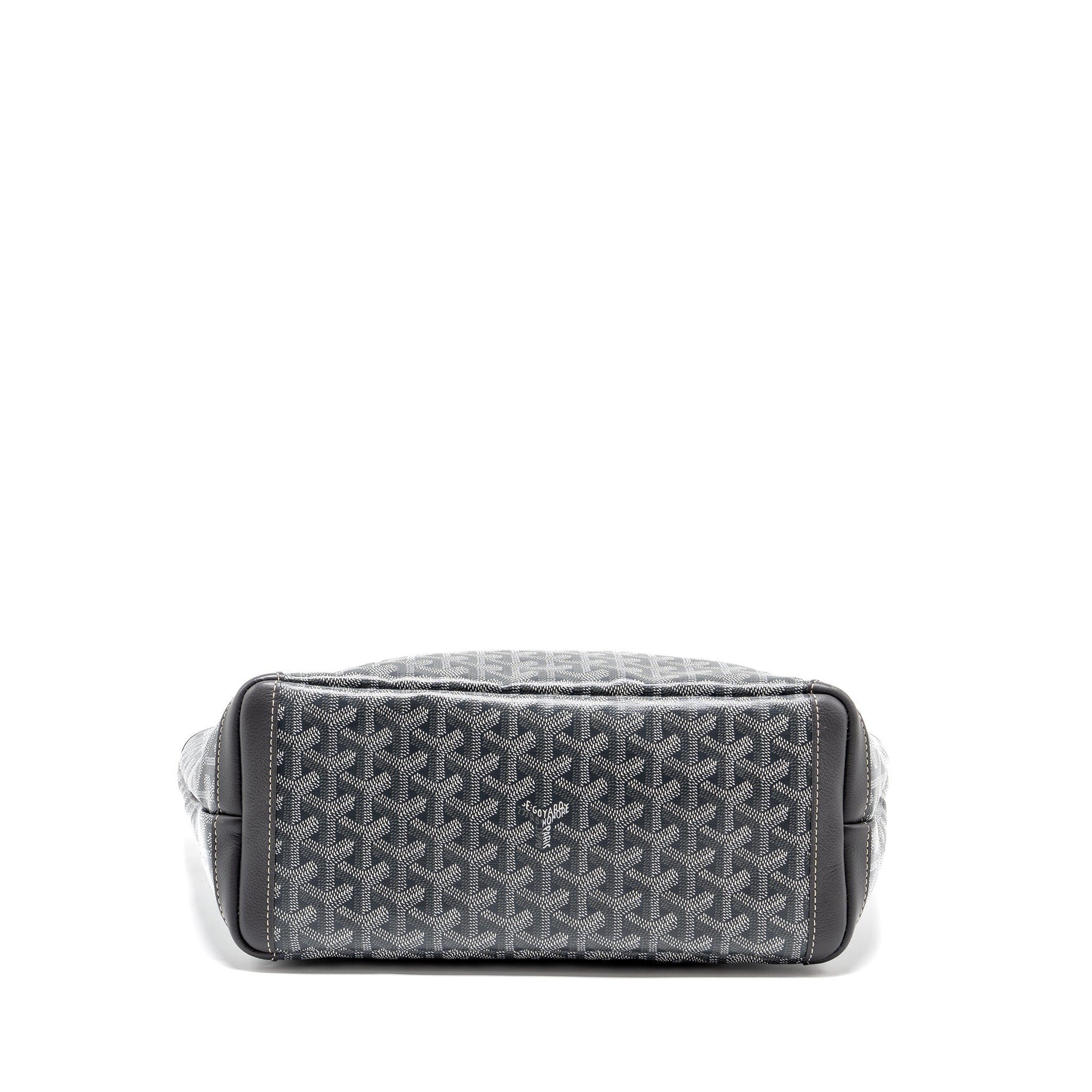 GOYARD ARTOIS TOTE BAG GOYARDLINE CANVAS / CALFSKIN GREY SHW
