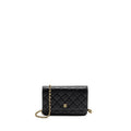 CHANEL CLASSIC WALLET ON CHAIN CAVIAR BLACK GHW (MICROCHIP)