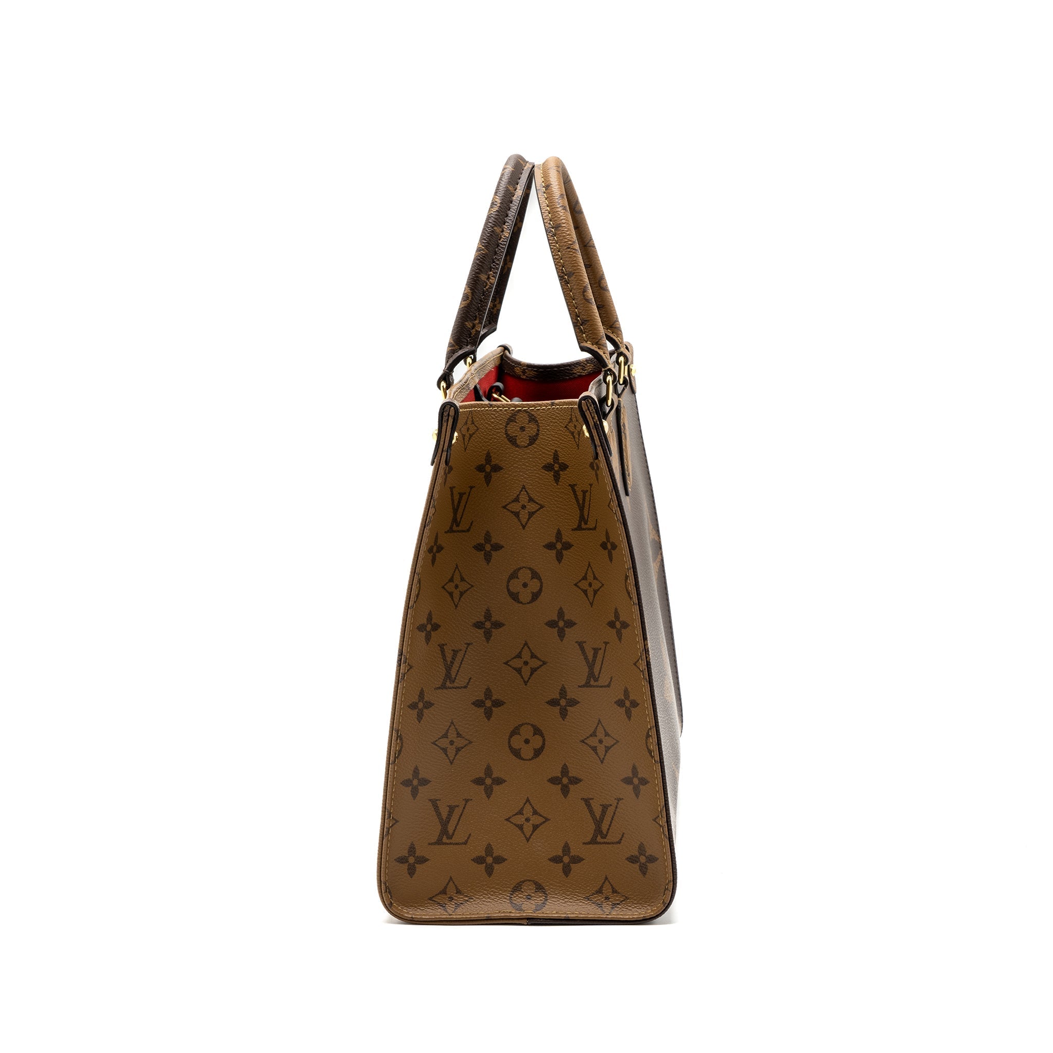 LOUIS VUITTON ONTHEGO MM MONOGRAM REVERSE CANVAS GHW