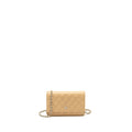 CHANEL CLASSIC WALLET ON CHAIN CAVIAR BEIGE SHW (MICROCHIP)