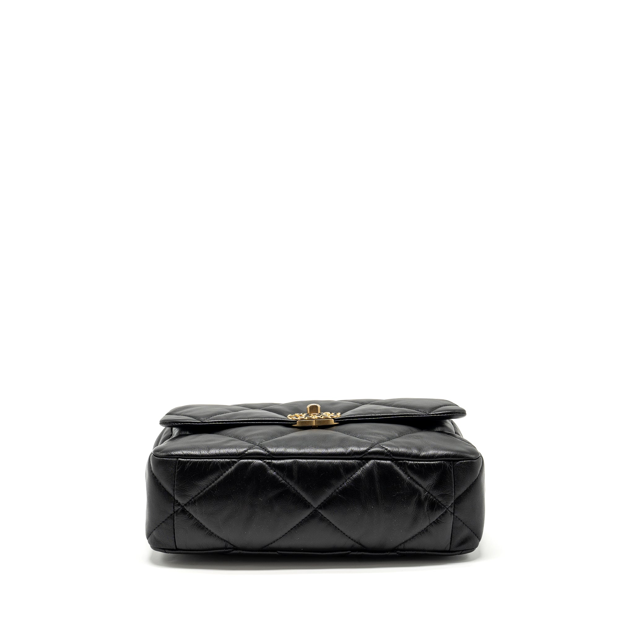 CHANEL MEDIUM 19 BAG GOATSKIN BLACK MULTICOLOUR HARDWARE