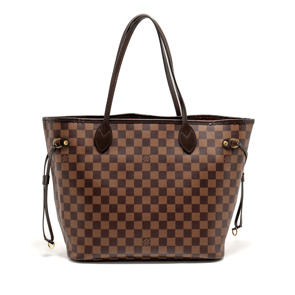LOUIS VUITTON NEVERFULL MM DAMIER EBENE CANVAS GHW