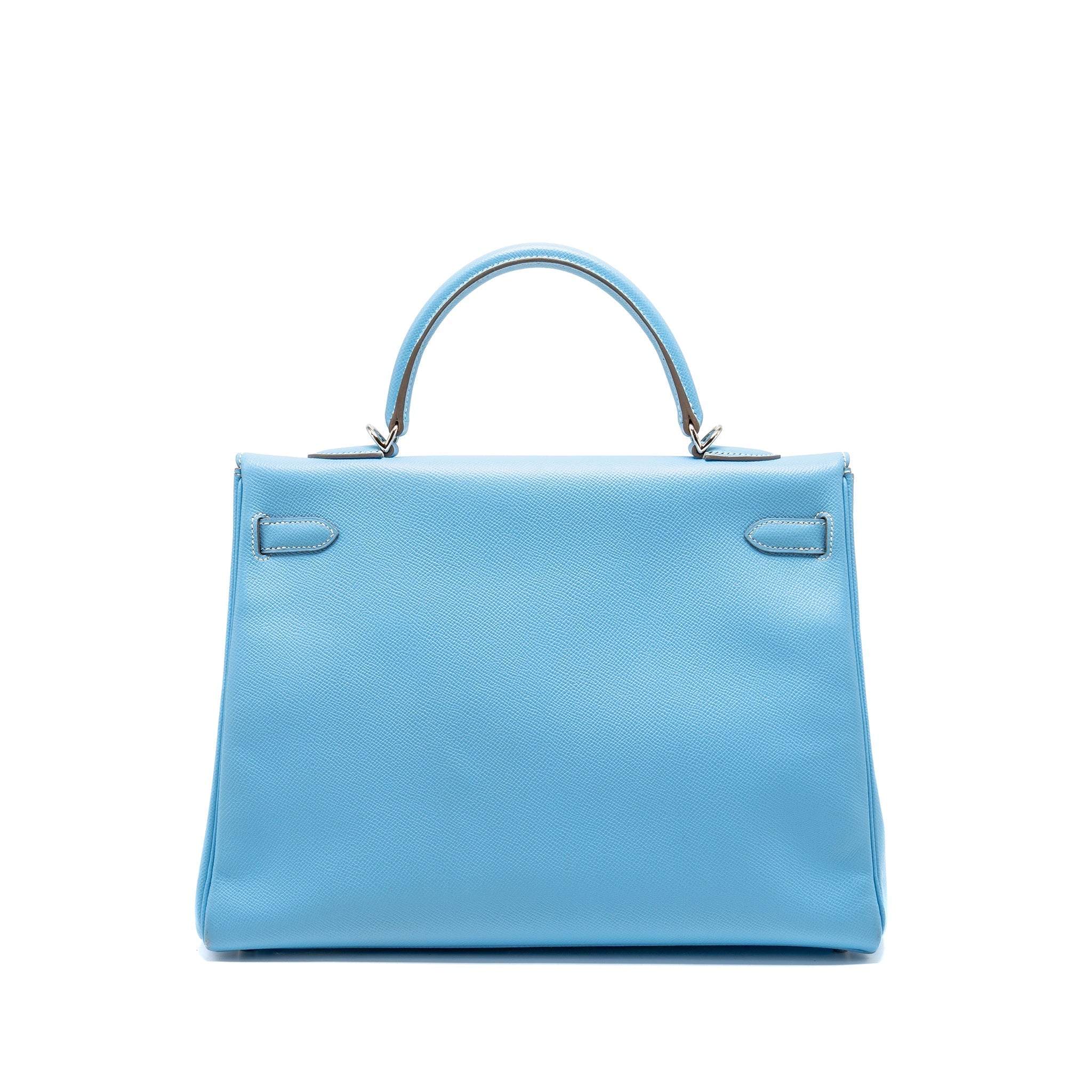 HERMES KELLY 35 EPSOM 7N BLUE CELESTE SHW