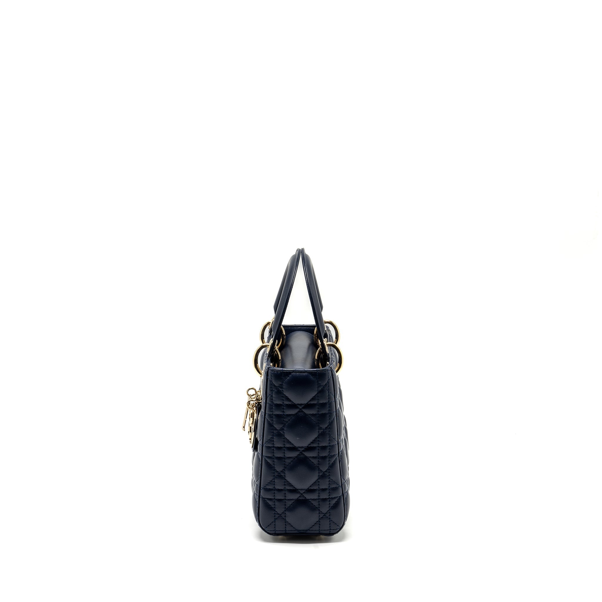 DIOR SMALL MY ABC LADY DIOR LAMBSKIN NAVY LGHW