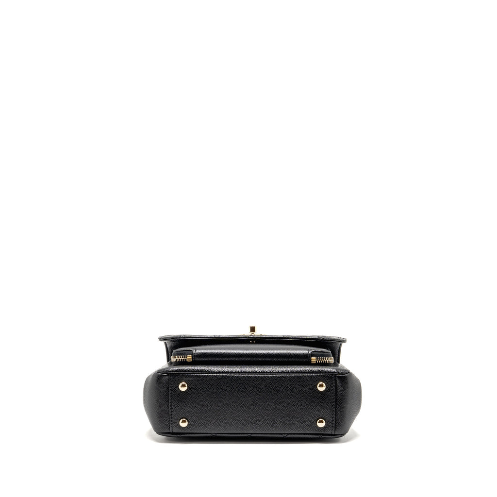 CHANEL MEDIUM BUSINESS AFFINITY CAVIAR BLACK LGHW (MICROCHIP)
