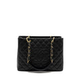 CHANEL GRAND SHOPPING TOTE BAG CAVIAR BLACK GHW