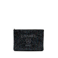 CHANEL 20A DEAUVILLE POUCH SEQUINS/CALFSKIN BLACK/MULTICOLOUR SHW