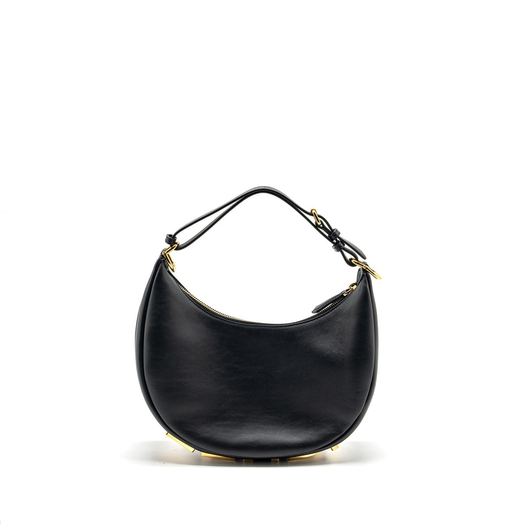 FENDI SMALL FENDIGRAPHY BAG CALFSKIN BLACK GHW
