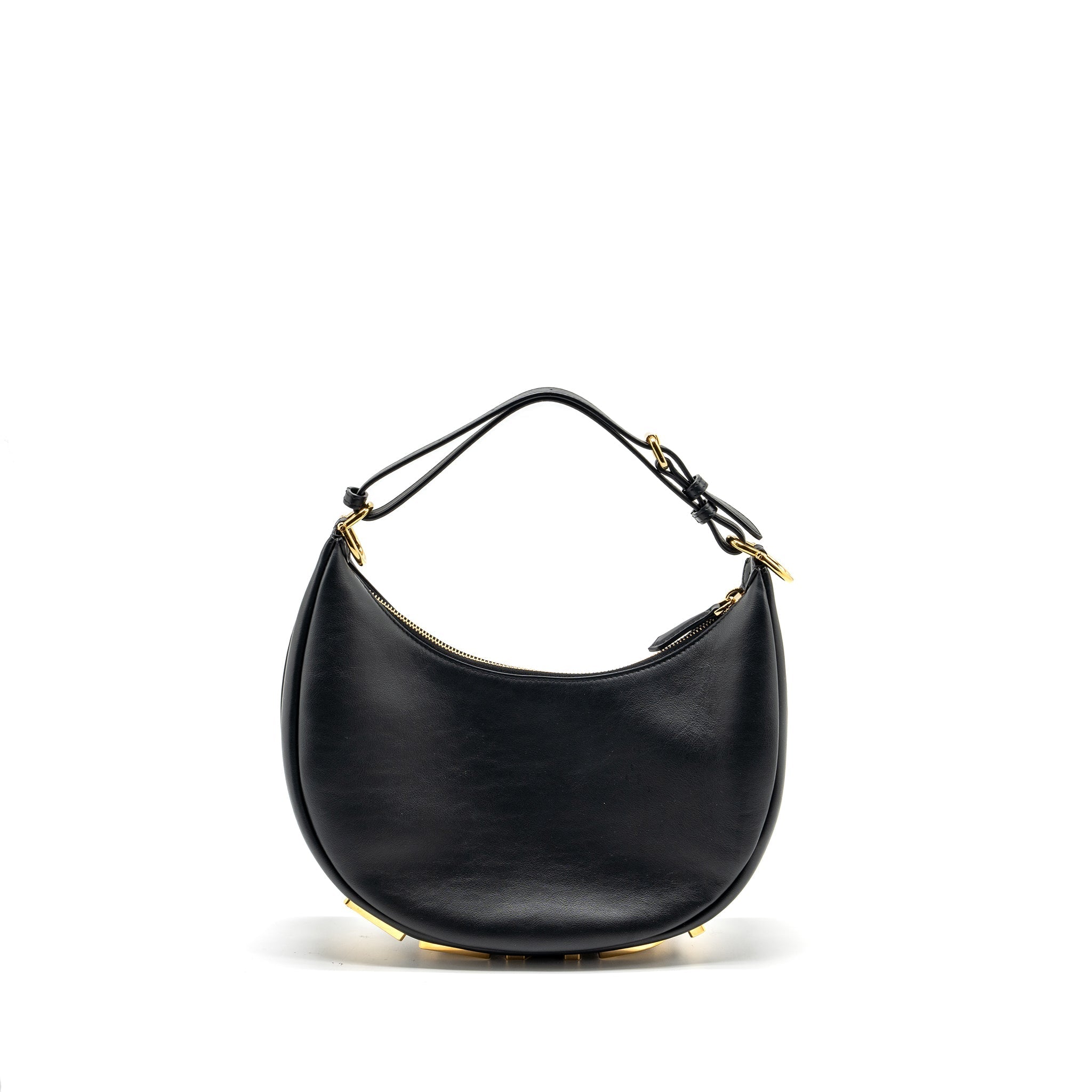 FENDI SMALL FENDIGRAPHY BAG CALFSKIN BLACK GHW