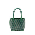 GOYARD MINI ANJOU TOTE BAG GOYARDLINE CANVAS GREEN SHW
