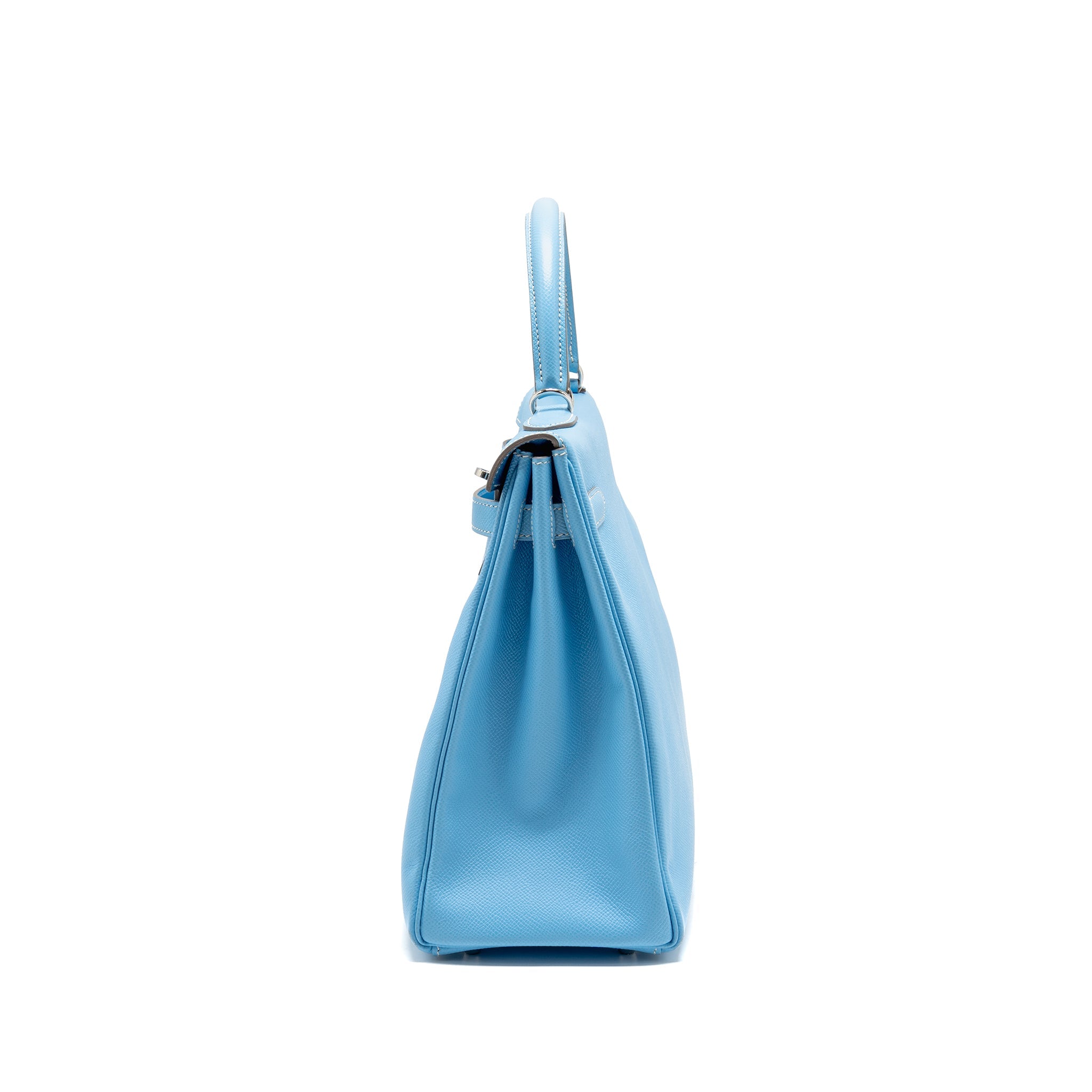 HERMES KELLY 35 EPSOM 7N BLUE CELESTE SHW