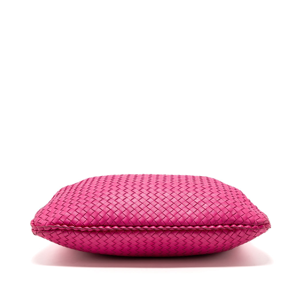 BOTTEGA VENETA INTRECCIATO LARGE SHOULDER BAG NAPPA PINK SHW