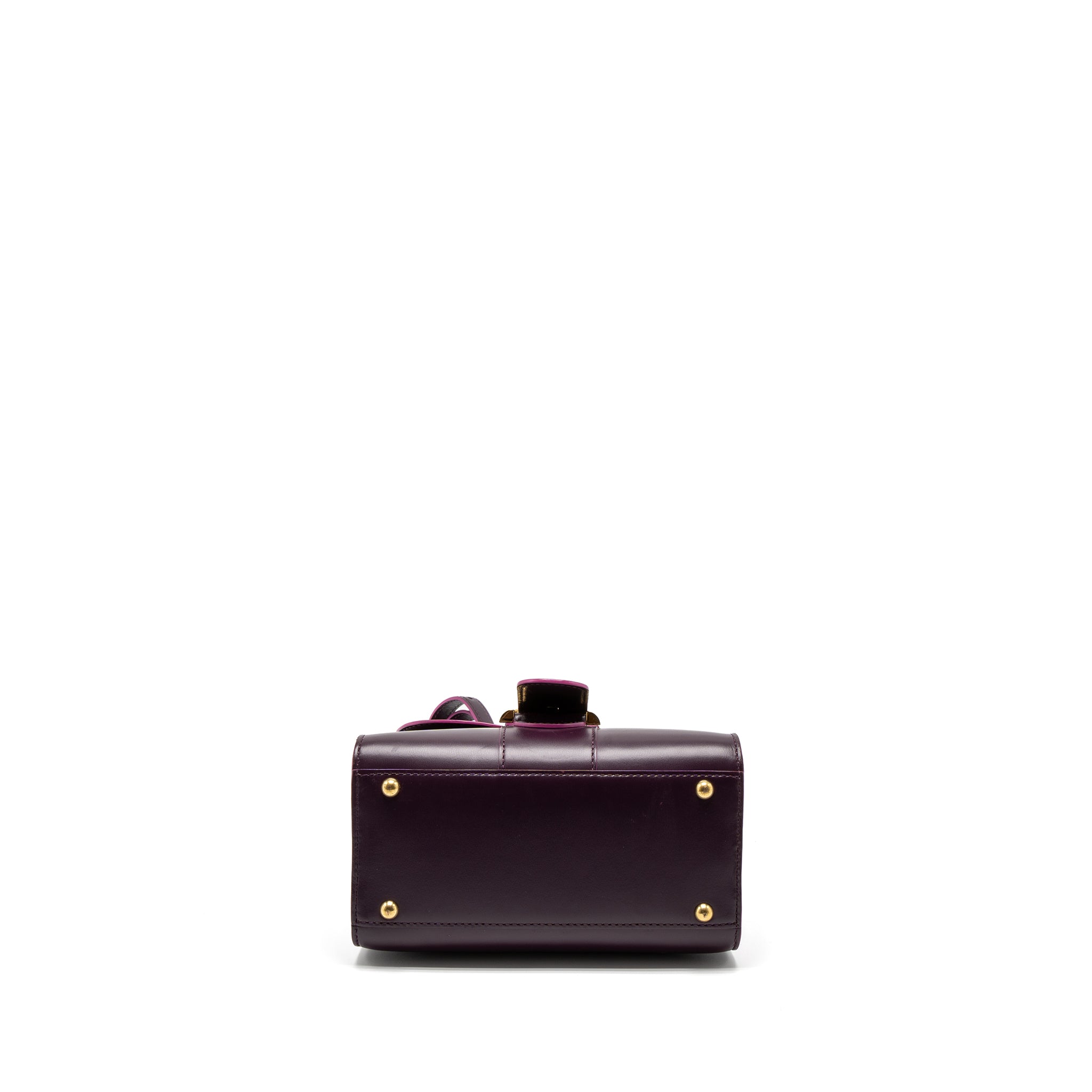 DELVAUX MINI BRILLIANT BOX CALFSKIN PURPLE GHW