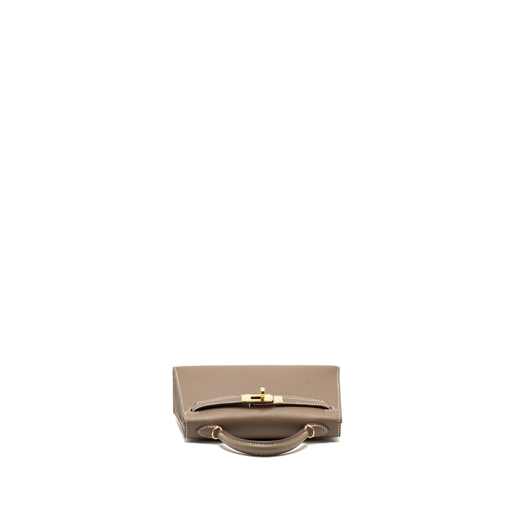 HERMES MINI KELLY II MADAME ETOUPE GHW