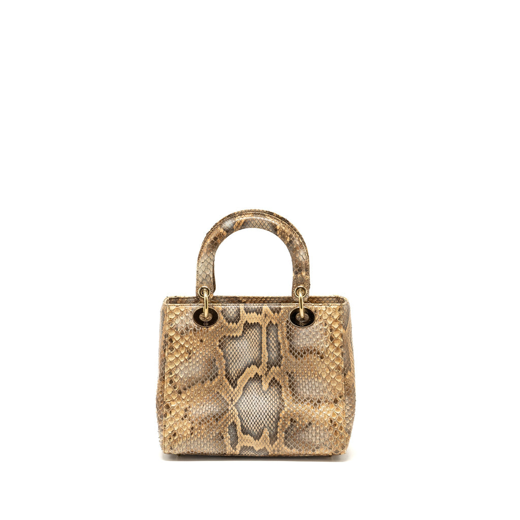 DIOR MEDIUM LADY DIOR PYTHON MULTICOLOUR LGHW