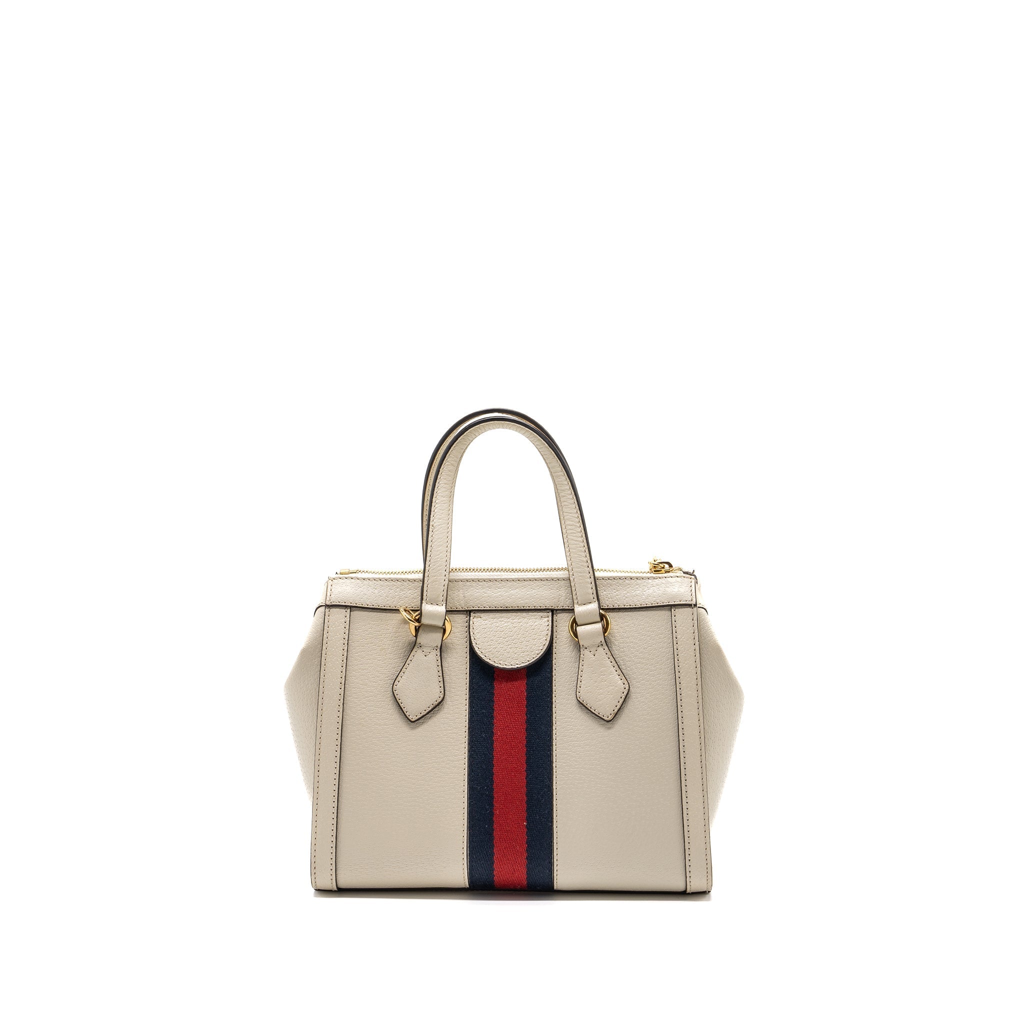 GUCCI OPHIDIA SMALL TOTE BAG CALFSKIN WHITE/ MULTICOLOUR GHW
