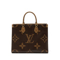 LOUIS VUITTON ONTHEGO MM MONOGRAM REVERSE CANVAS GHW