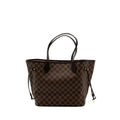 LOUIS VUITTON NEVERFULL MM MONOGRAM DAMIER EBENE CANVAS / ROSE BALLERINA GHW
