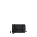 DIOR STUDDED DIORAMA WALLET ON CHAIN LEATHER SO BLACK
