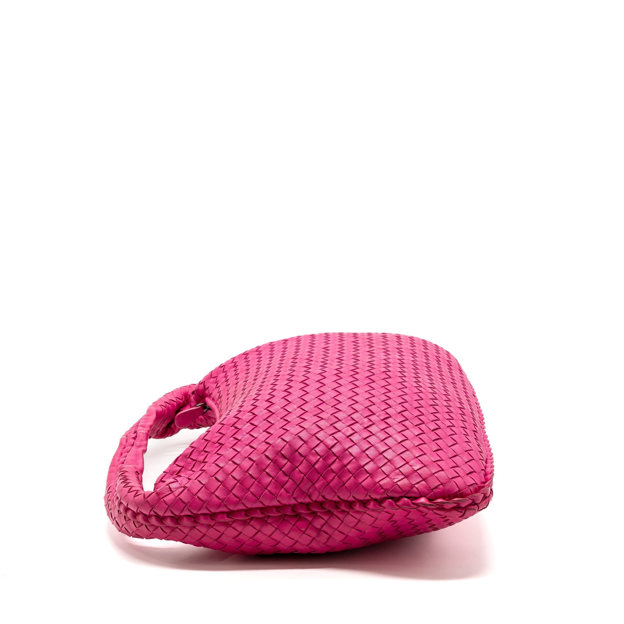 BOTTEGA VENETA INTRECCIATO LARGE SHOULDER BAG NAPPA PINK SHW