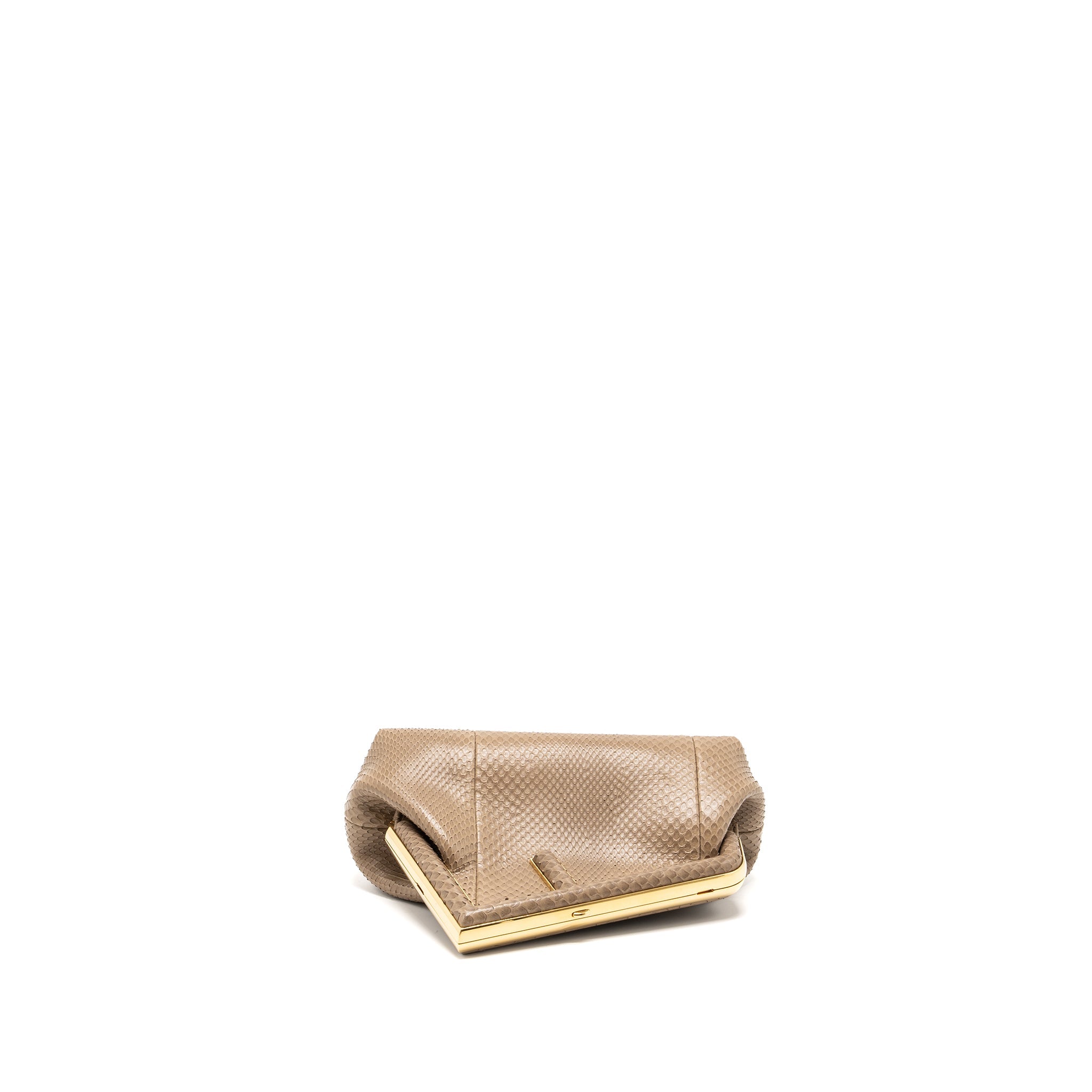 FENDI FIRST SMALL BAG PYTHON BEIGE GHW