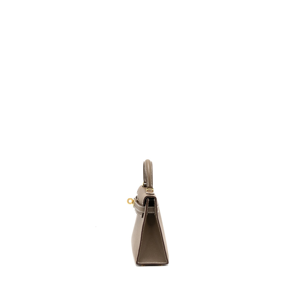 HERMES MINI KELLY II MADAME ETOUPE GHW