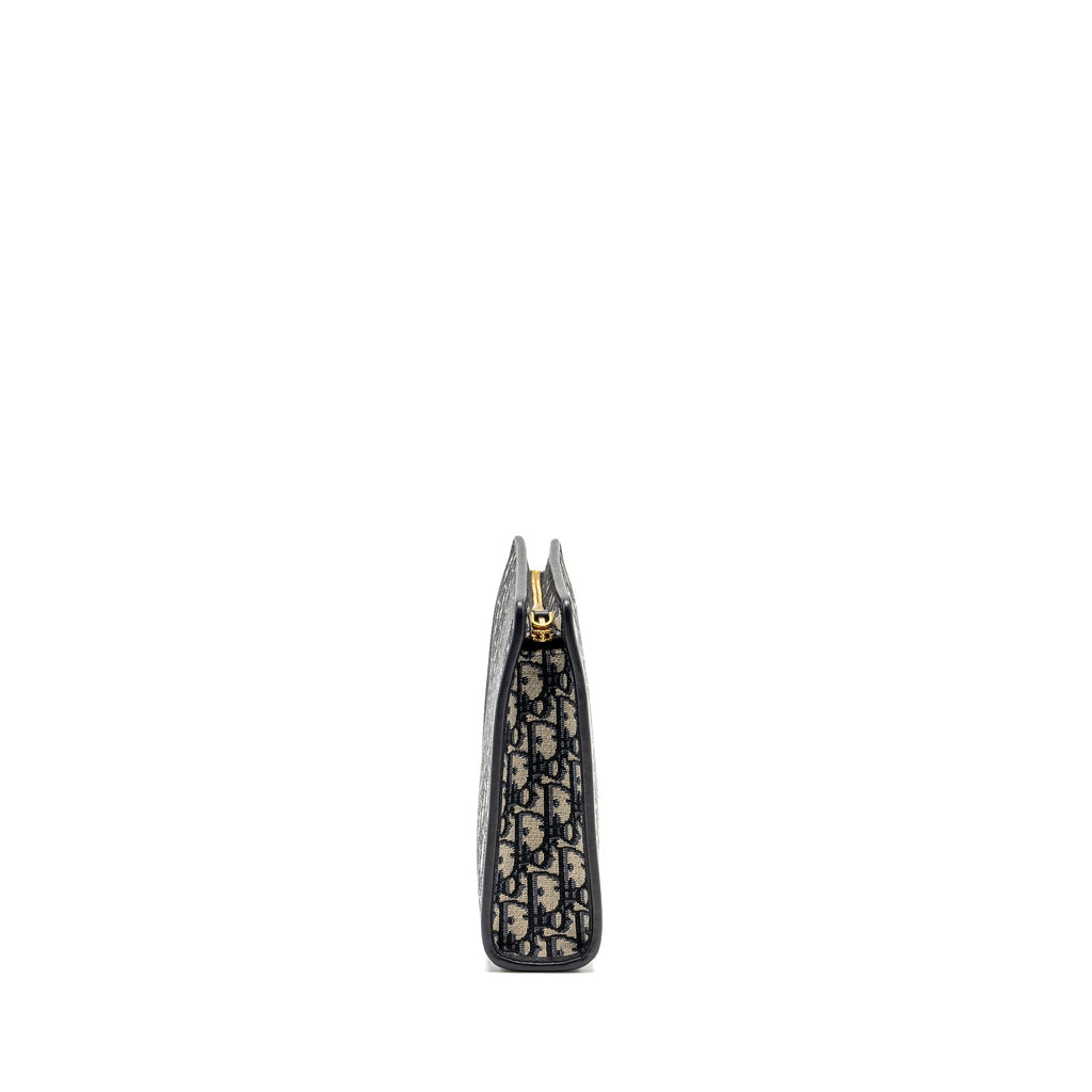 DIOR 30 MONTAIGNE DEA POUCH BLUE OBLIQUE JACQUARD GHW
